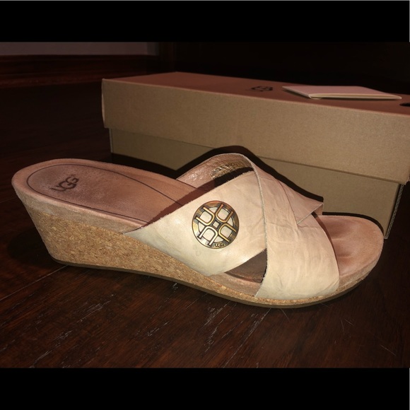 UGG | Shoes | Ugg Wedges | Poshmark Tan UGG Wedges